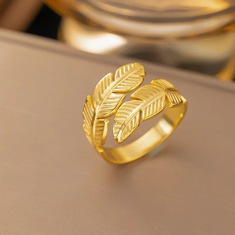 Gold Leaf Ring